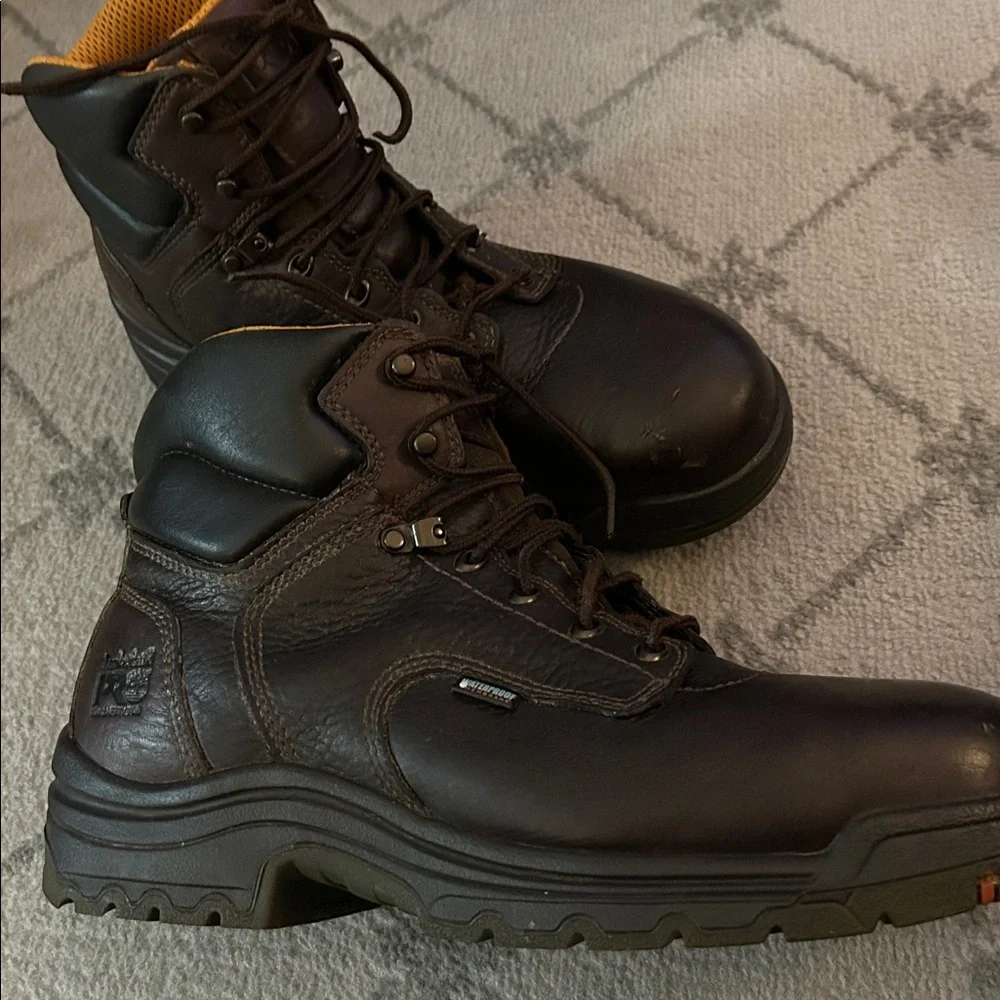 Timberland PRO Titan Dark Brown Leather Boots